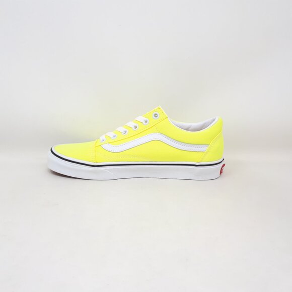Vans Old Skool Skate Authentic Shoe Sneaker Lemon Yellow White Womens Size NEW - Picture 2 of 11